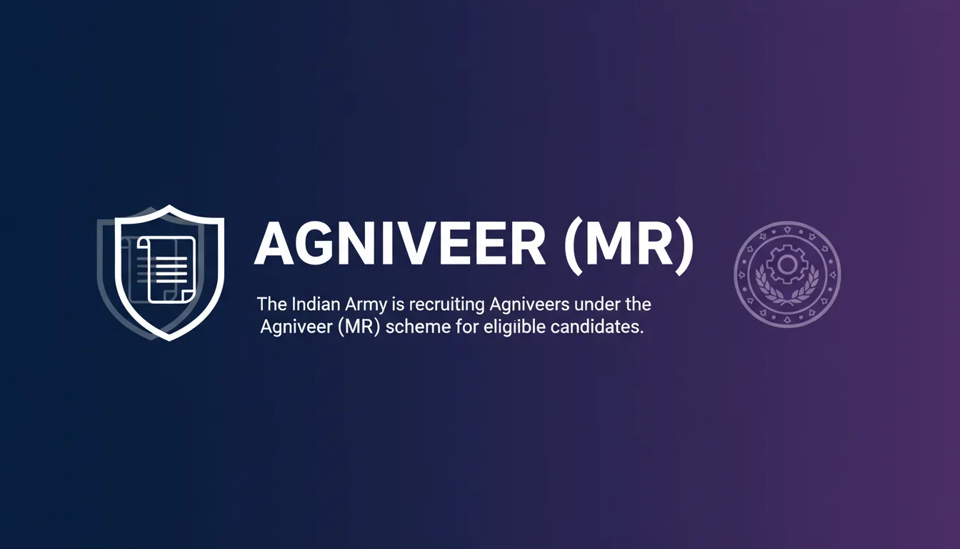 Agniveer (MR) - Official Job Notification