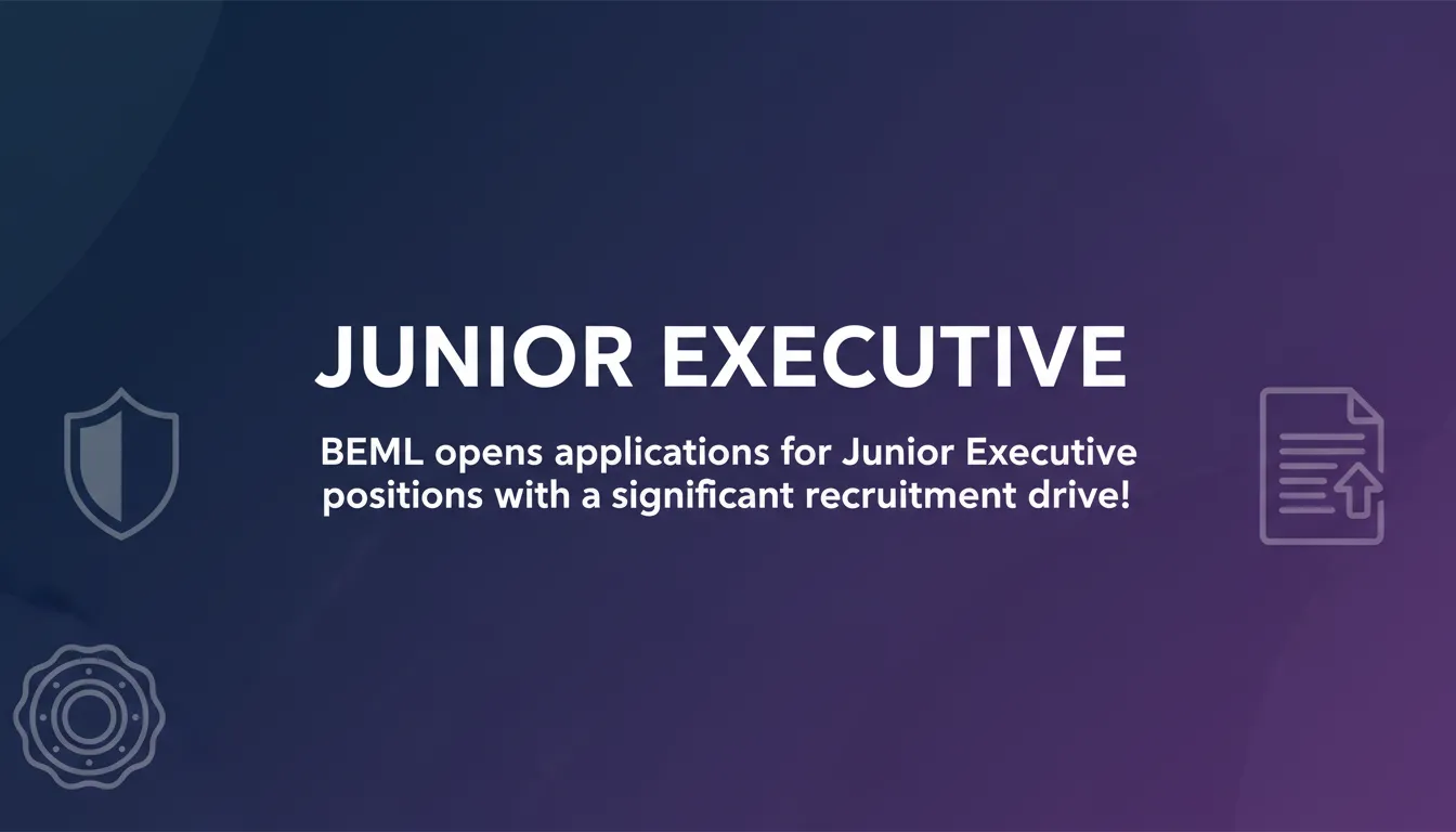 Junior Executive - Official Job Notification
