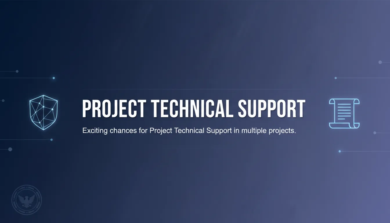 Project Technical Support - Official Job Notification