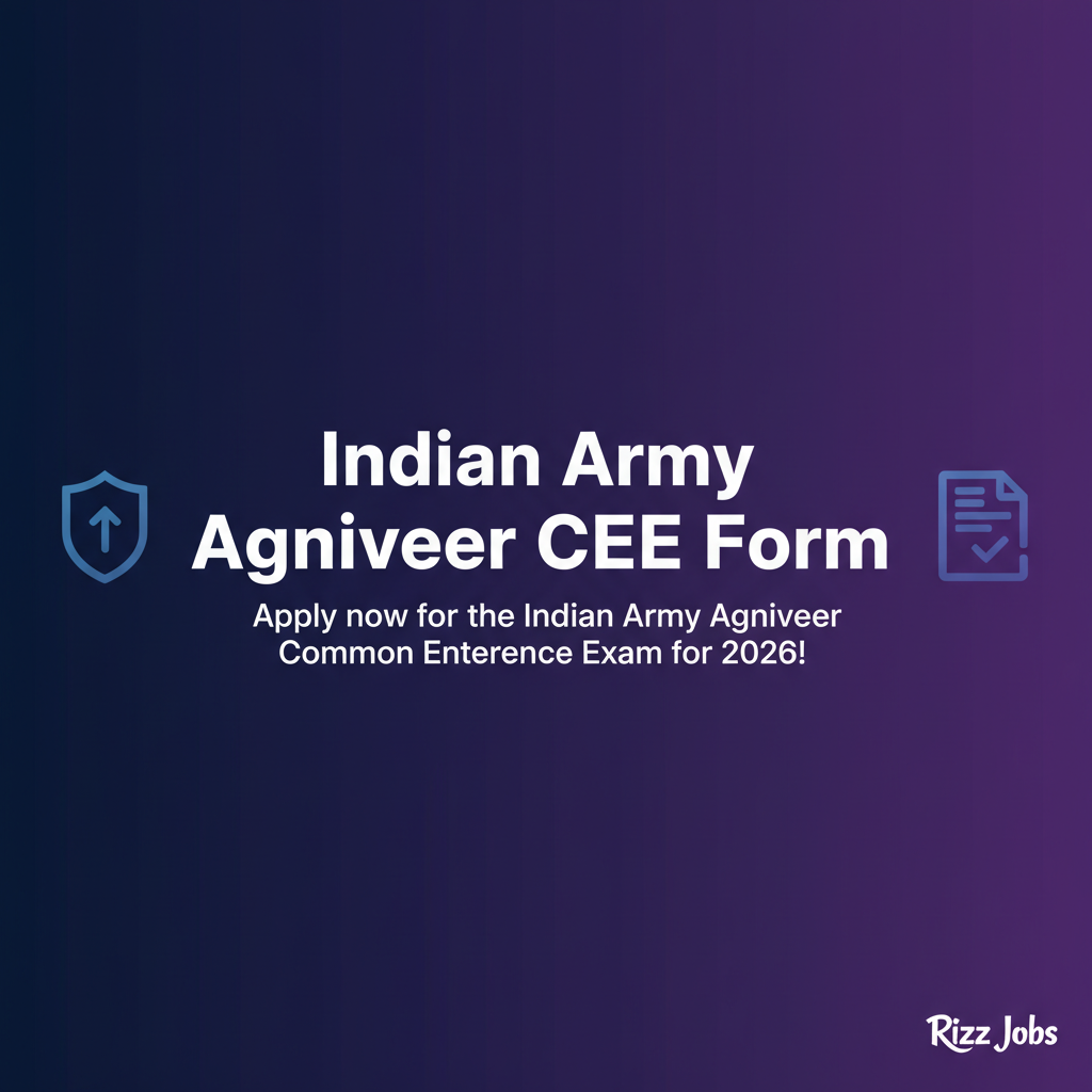 Indian Army Agniveer CEE Form Indian Army Agniveer CEE Form - Official Job Notification
