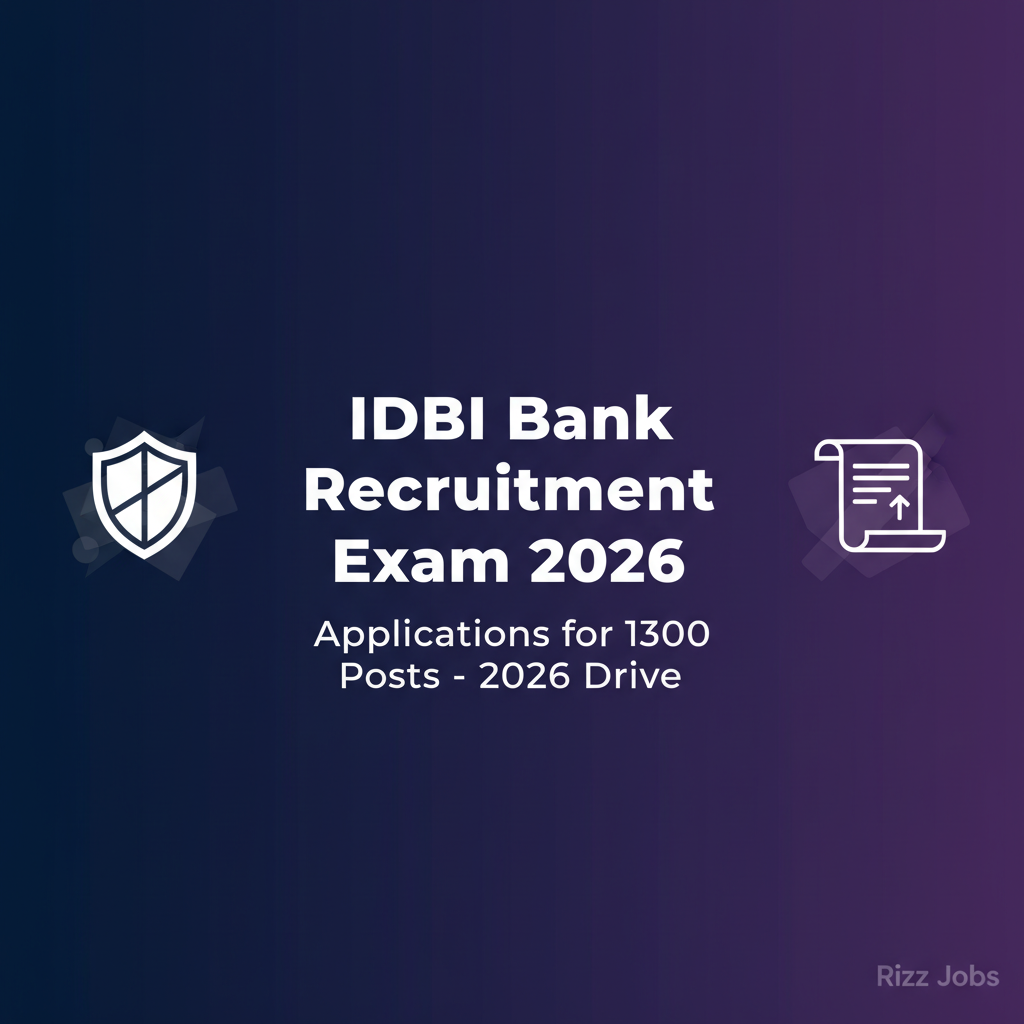 IDBI Bank Recruitment Exam 2026 IDBI Bank Recruitment Exam 2026 - Official Job Notification
