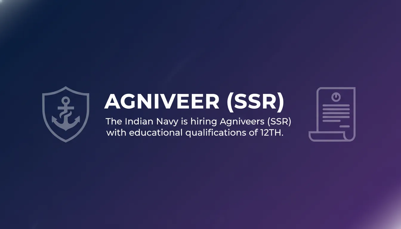 Agniveer (SSR) - Official Job Notification
