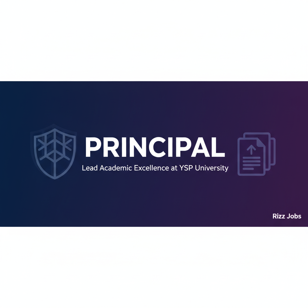 Principal Principal - Official Job Notification