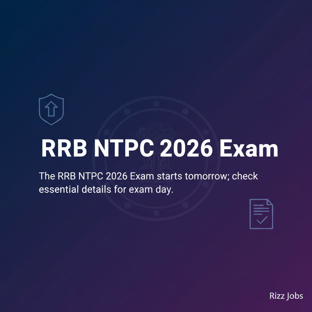 RRB NTPC 2026 Exam RRB NTPC 2026 Exam - Official Job Notification