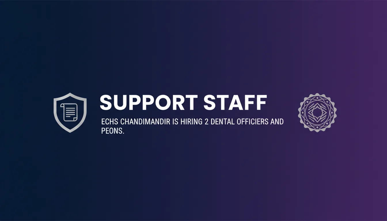 Support Staff - Official Job Notification
