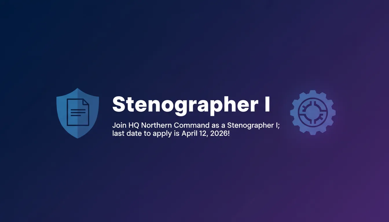Stenographer I - Official Job Notification