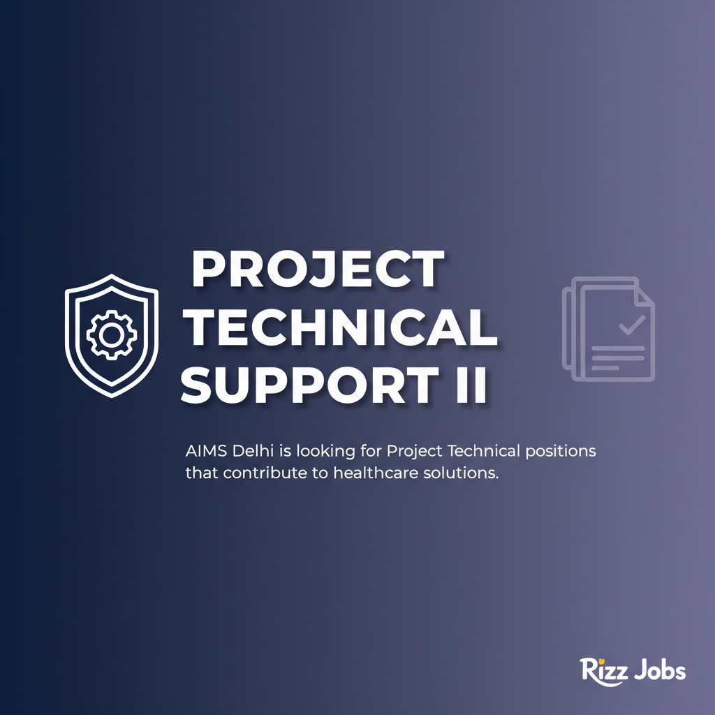 Project Technical Support II Project Technical Support II - Official Job Notification