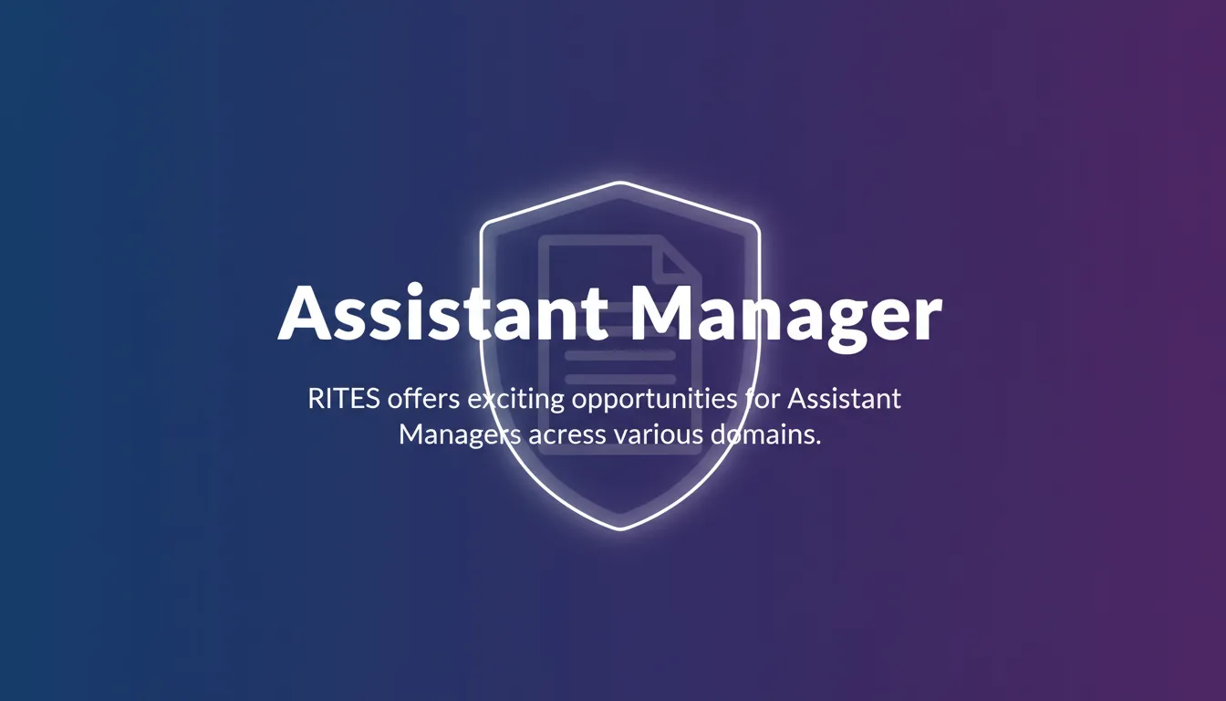 Assistant Manager - Official Job Notification