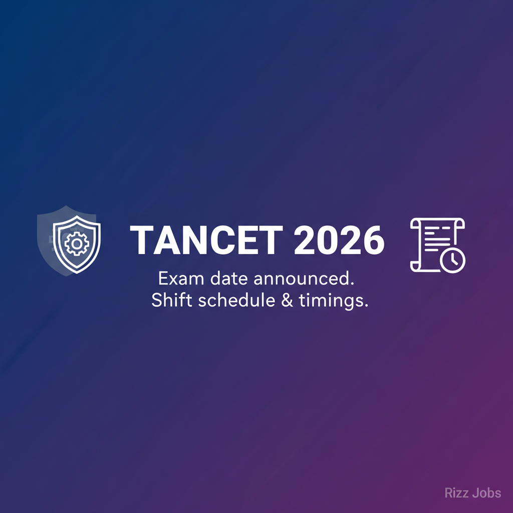 TANCET 2026 TANCET 2026 - Official Job Notification