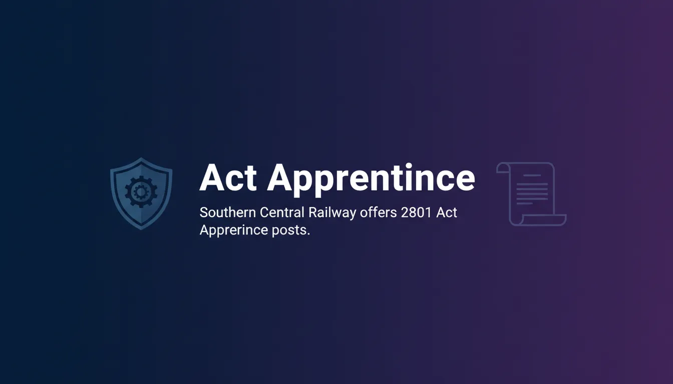 Act Apprentice - Official Job Notification