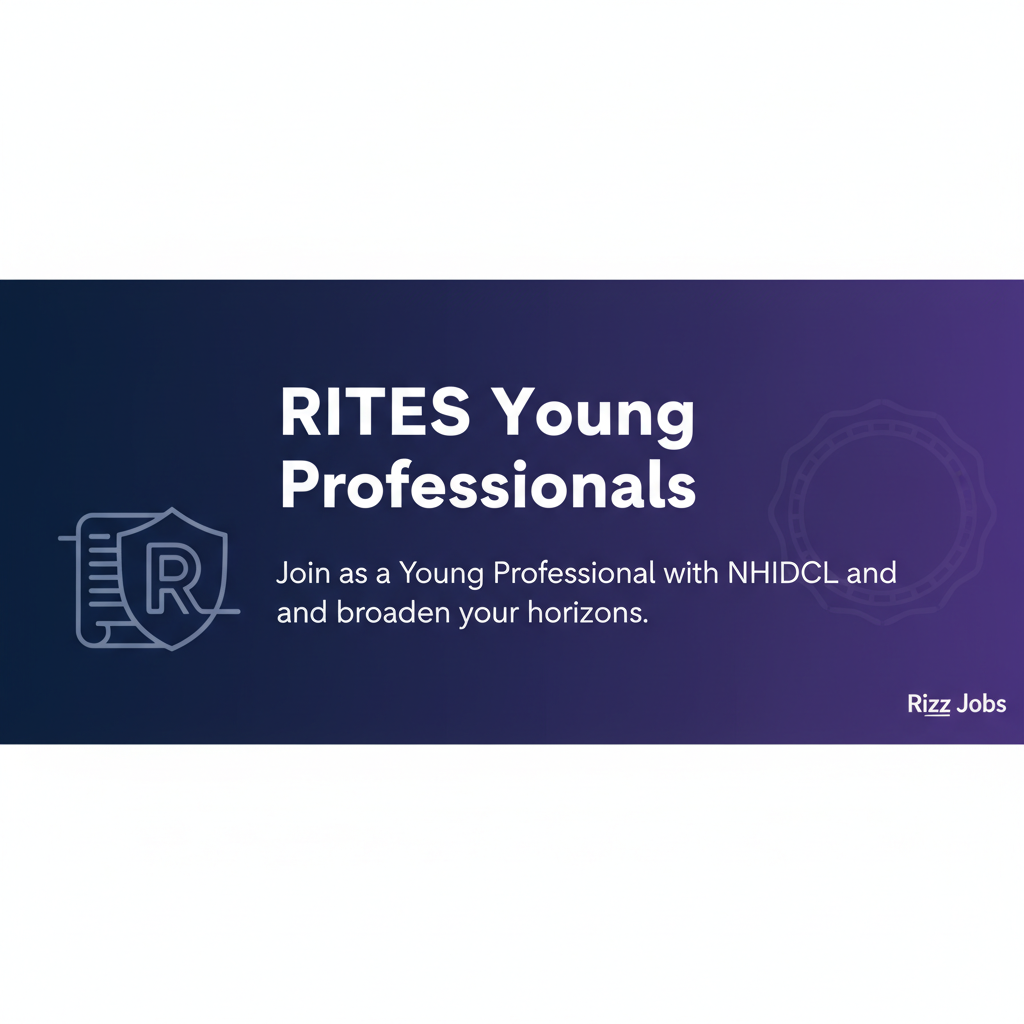 RITES Young Professionals RITES Young Professionals - Official Job Notification