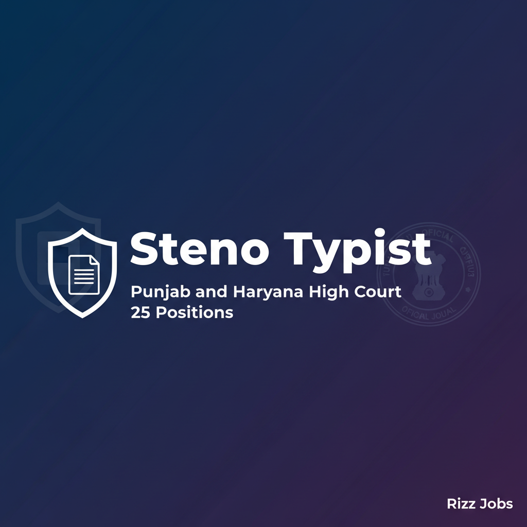Steno Typist Steno Typist - Official Job Notification