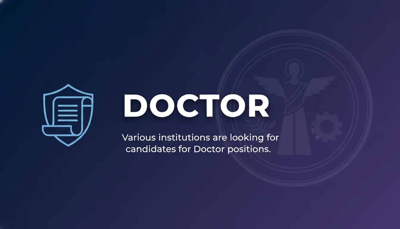 Doctor Doctor - Official Job Notification