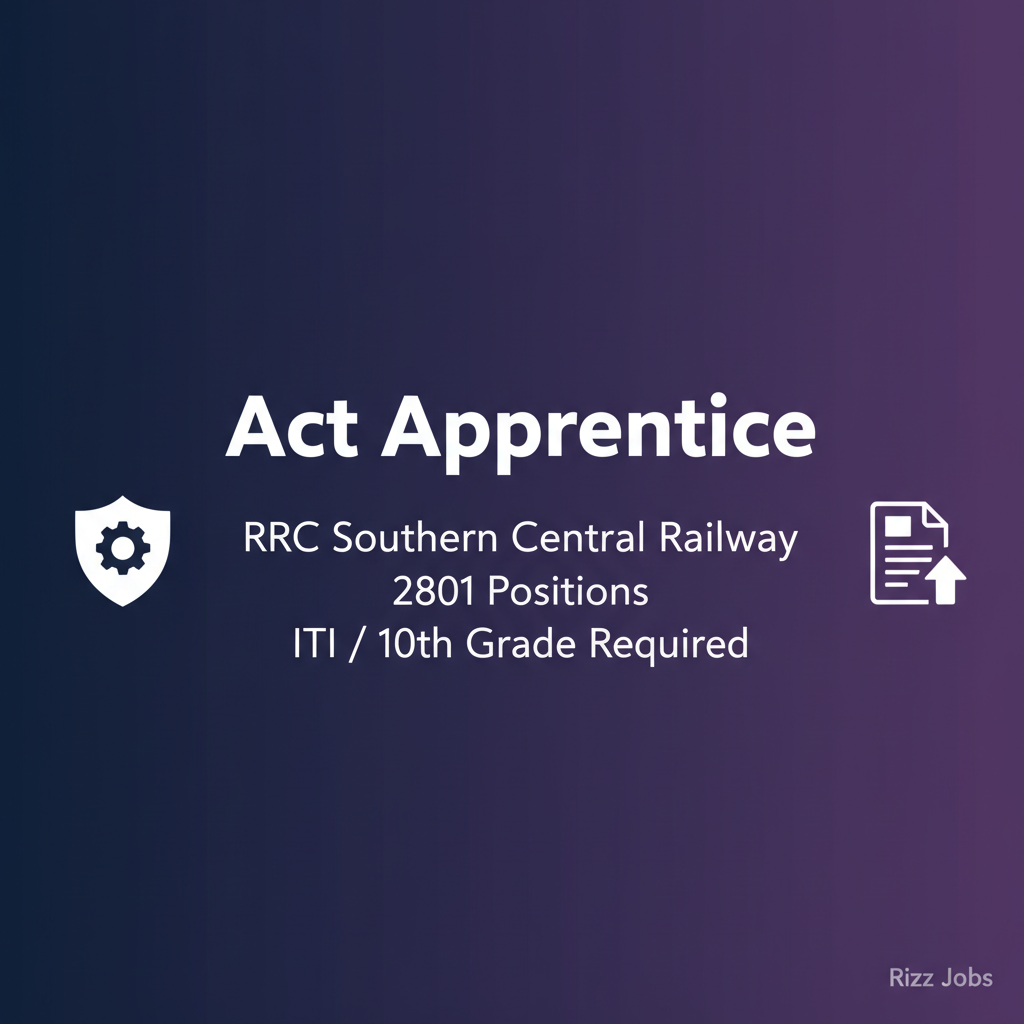 Act Apprentice Act Apprentice - Official Job Notification