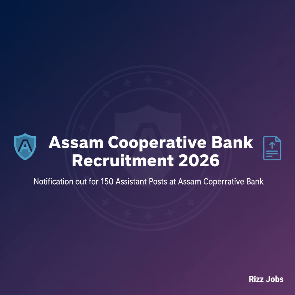 Assam Cooperative Bank Recruitment 2026 Assam Cooperative Bank Recruitment 2026 - Official Job Notification
