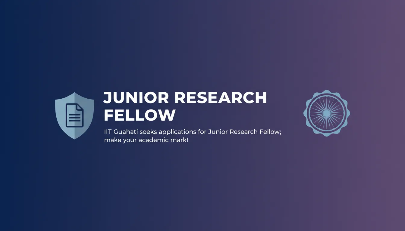 Junior Research Fellow - Official Job Notification