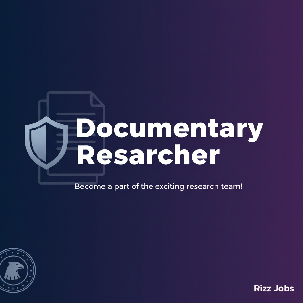 Documentary Researcher Documentary Researcher - Official Job Notification