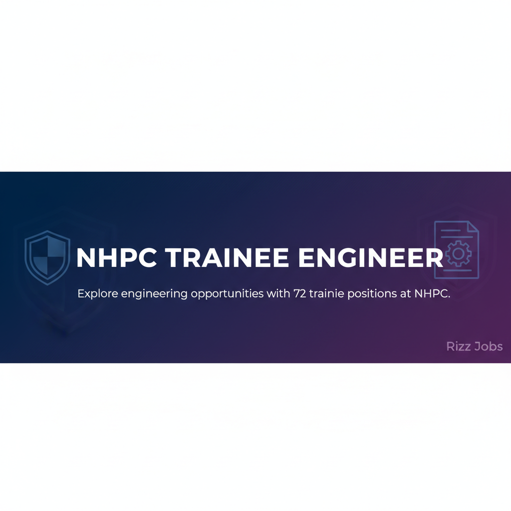 NHPC Trainee Engineer NHPC Trainee Engineer - Official Job Notification