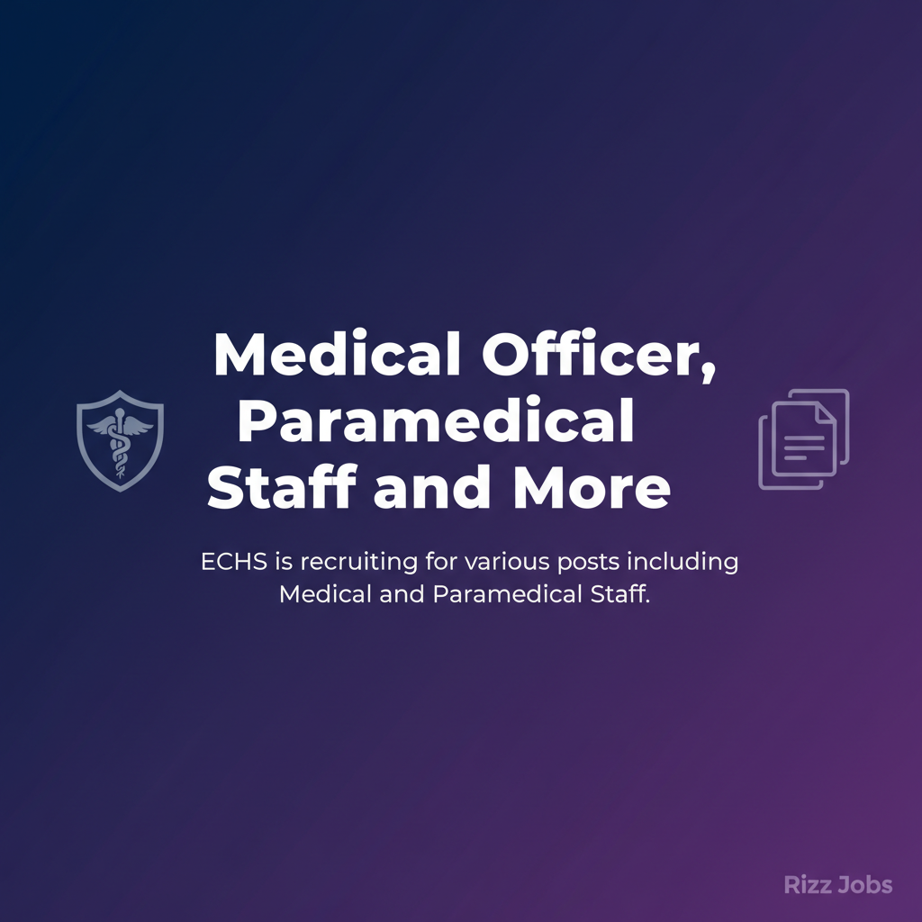 Medical Officer, Paramedical Staff and More Medical Officer, Paramedical Staff and More - Official Job Notification
