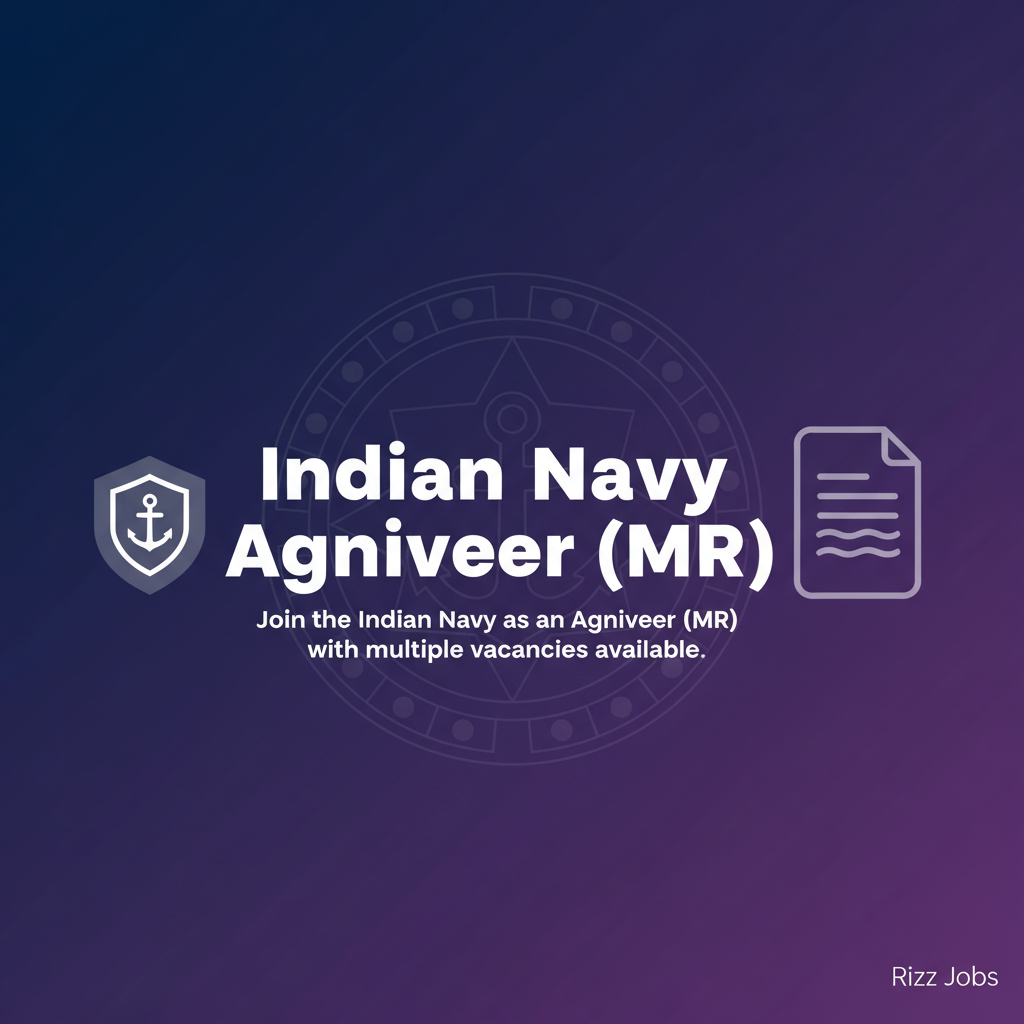 Indian Navy Agniveer (MR) Indian Navy Agniveer (MR) - Official Job Notification