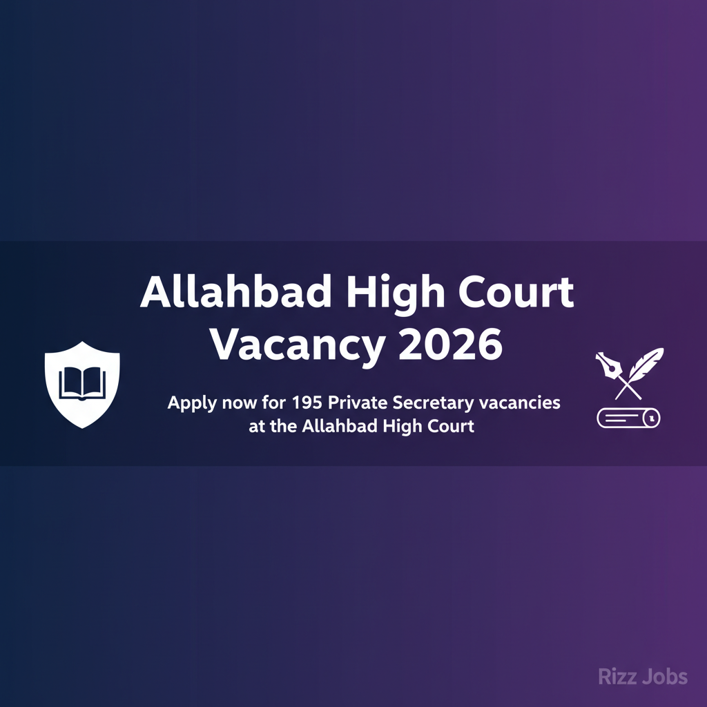 Allahabad High Court Vacancy 2026 Allahabad High Court Vacancy 2026 - Official Job Notification