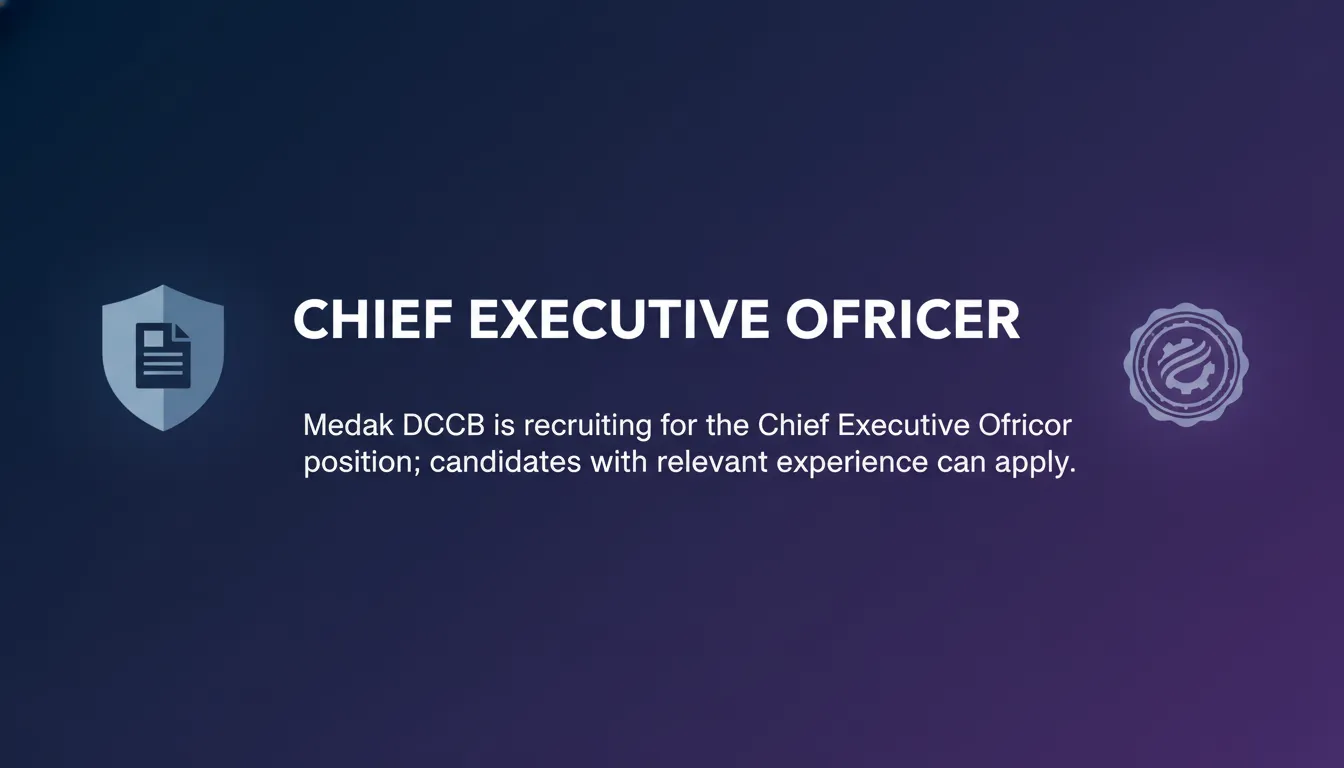 Chief Executive Officer - Official Job Notification