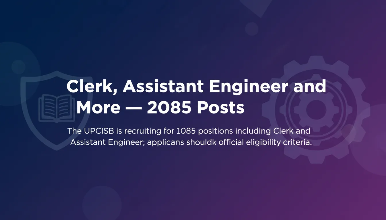 Clerk, Assistant Engineer and More – 2085 Posts - Official Job Notification