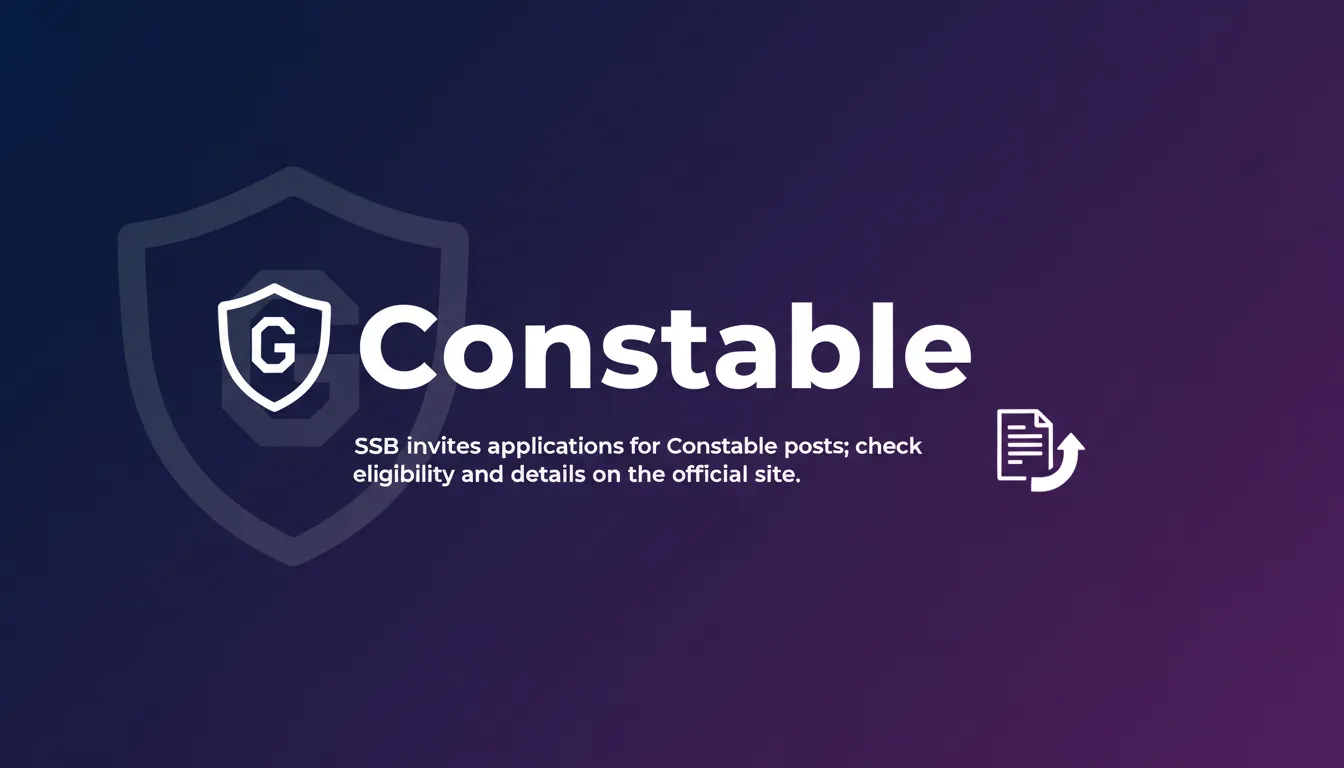 Constable - Official Job Notification