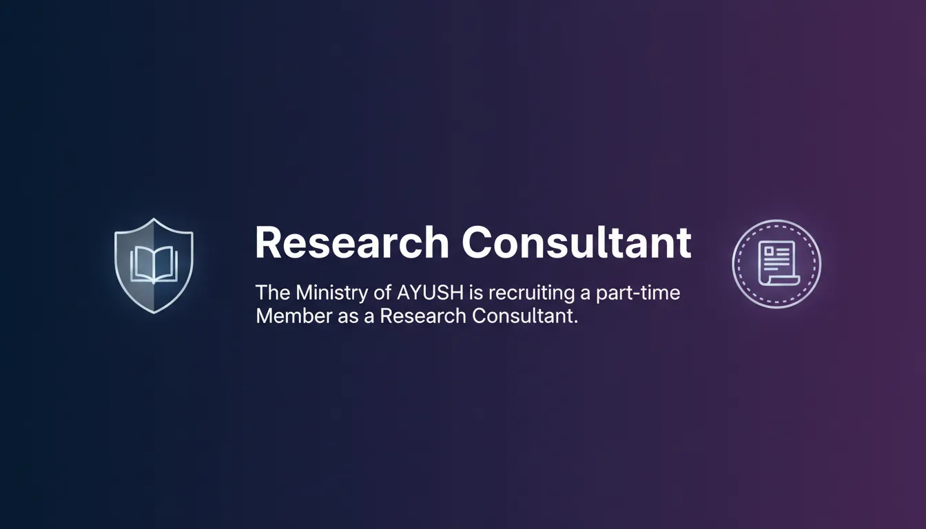 Research Consultant Research Consultant - Official Job Notification