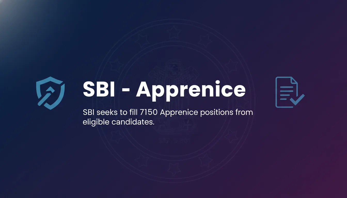 SBI - Apprentice - Official Job Notification