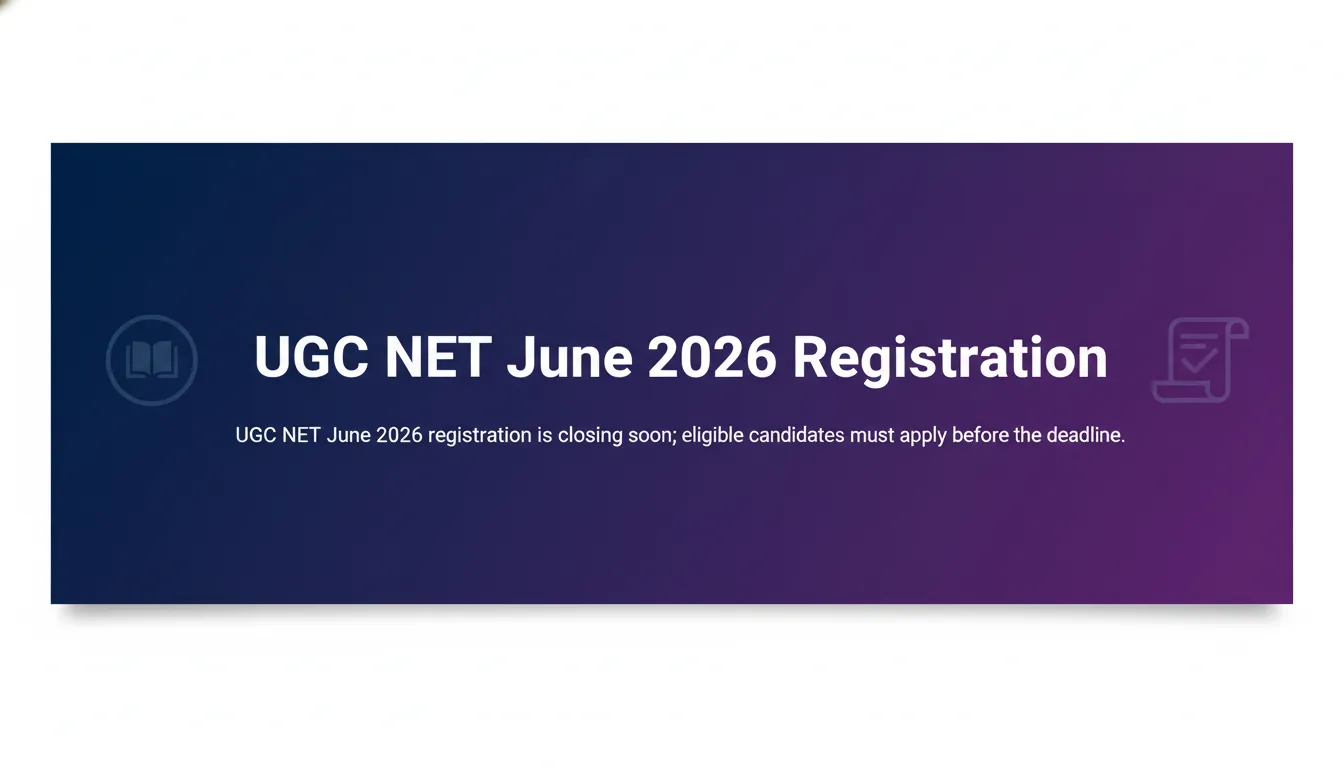 UGC NET June 2026 Registration - Official Job Notification