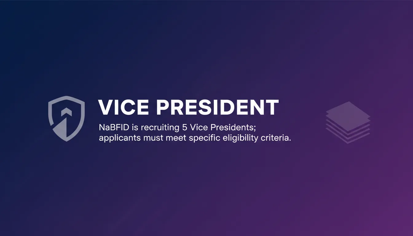 Vice President - Official Job Notification