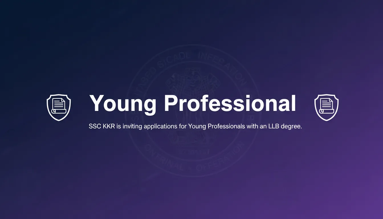 Young Professional Young Professional - Official Job Notification