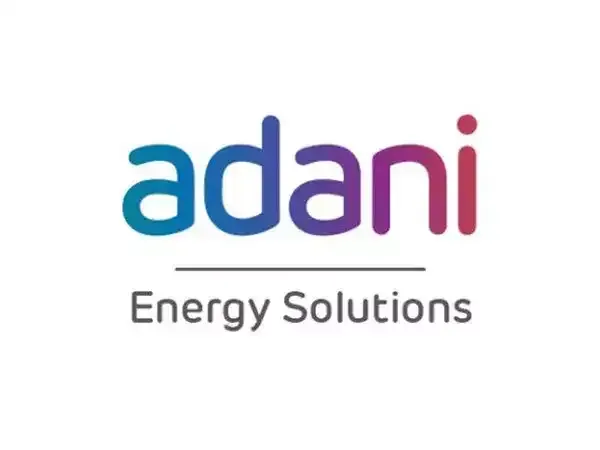 Adani Energy Solutions Limited logo with stock market chart