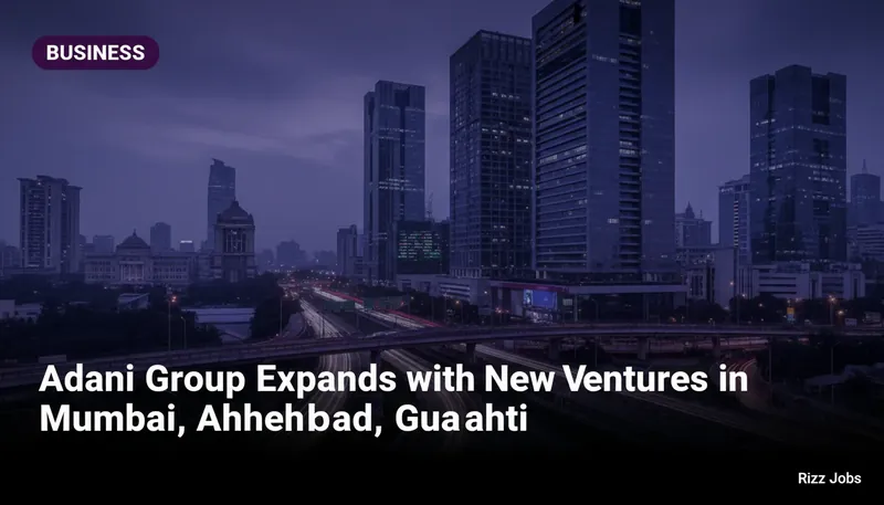 Adani Group Expands with New Ventures in Mumbai, Ahmedabad, Guwahati — Rizz Jobs