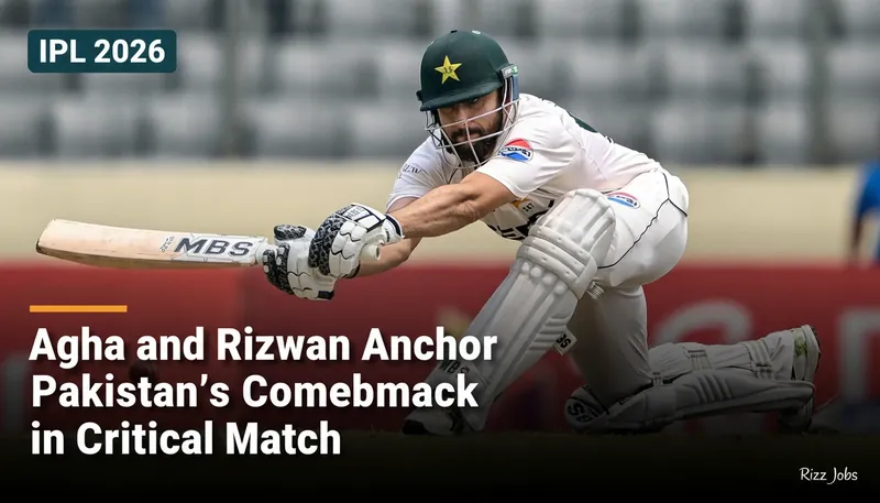 Agha and Rizwan Anchor Pakistan's Comeback in Critical Match — Rizz Jobs