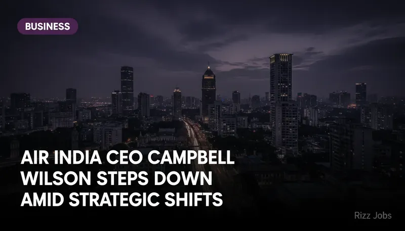 Air India CEO Campbell Wilson Steps Down Amid Strategic Shifts — Rizz Jobs