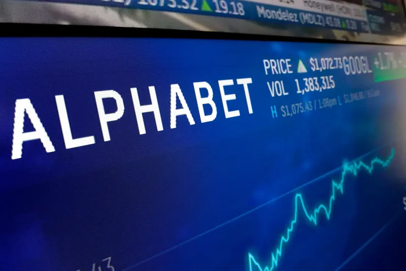 Alphabet headquarters with Google logo