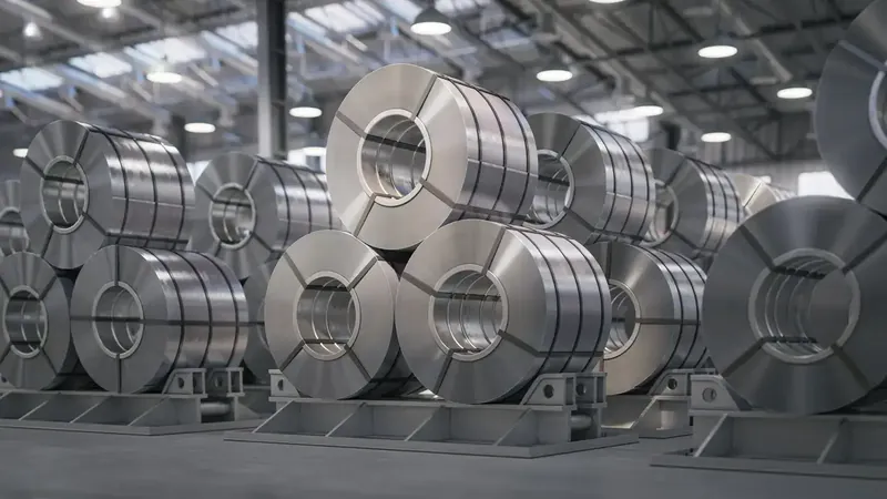 Stock market graph showing decline in aluminium stocks