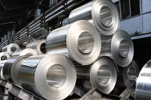 Graph showing surge in aluminium stock prices amid global tensions