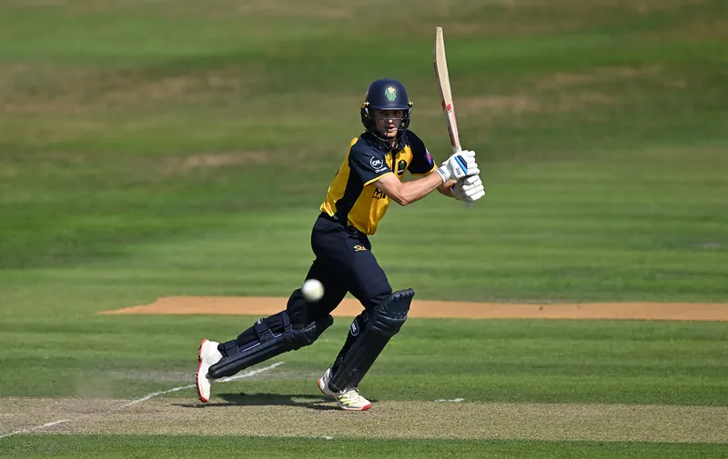 Andy Gorvin celebrating a cricket victory