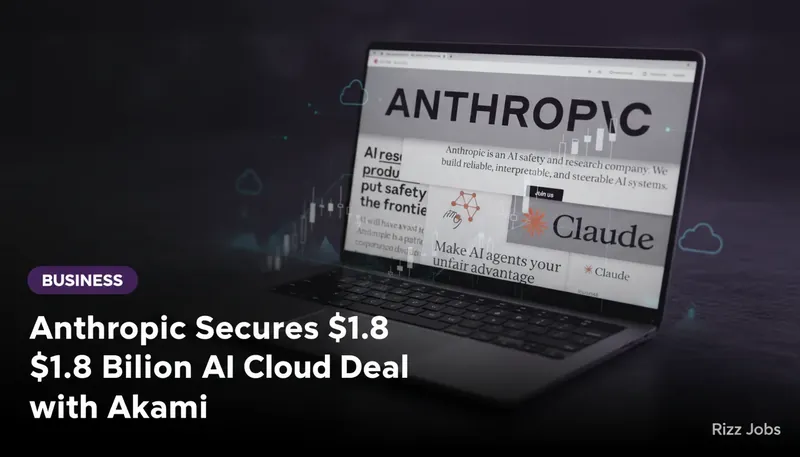 Anthropic Secures $1.8 Billion AI Cloud Deal with Akamai — Rizz Jobs