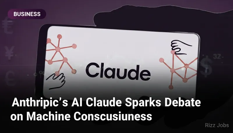 Anthropic's AI Claude Sparks Debate on Machine Consciousness — Rizz Jobs