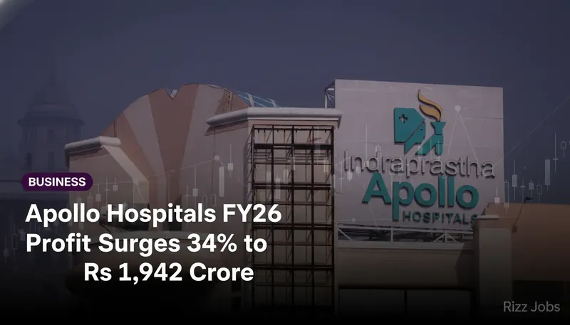 Apollo Hospitals FY26 Profit Surges 34% to Rs 1,942 Crore — Rizz Jobs