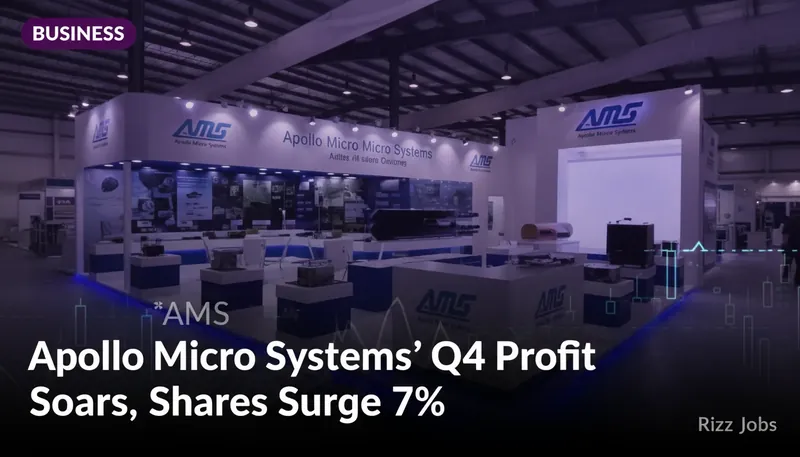 Apollo Micro Systems' Q4 Profit Soars, Shares Surge 7% — Rizz Jobs
