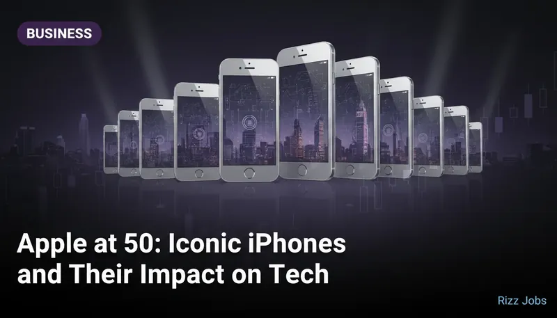 Apple at 50: Iconic iPhones and Their Impact on Tech — Rizz Jobs