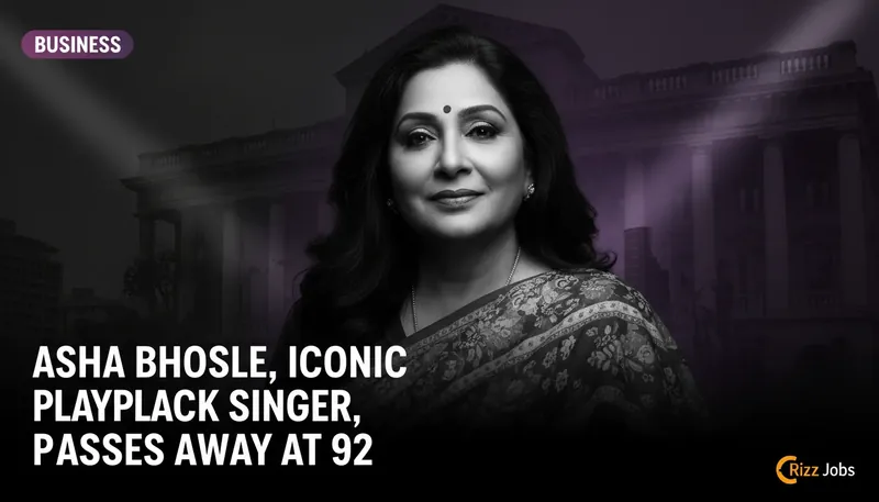 Asha Bhosle, Iconic Playback Singer, Passes Away at 92 — Rizz Jobs