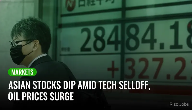 Asian Stocks Dip Amid Tech Selloff, Oil Prices Surge — Rizz Jobs
