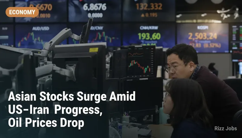 Asian Stocks Surge Amid US-Iran Progress, Oil Prices Drop — Rizz Jobs