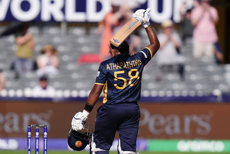 Chamari Athapaththu playing cricket